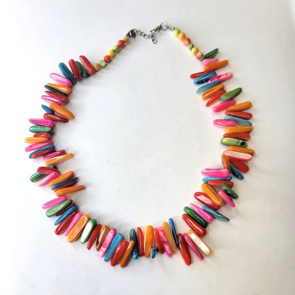 Colourful Shell Beaded Necklace - Picture 9 of 9